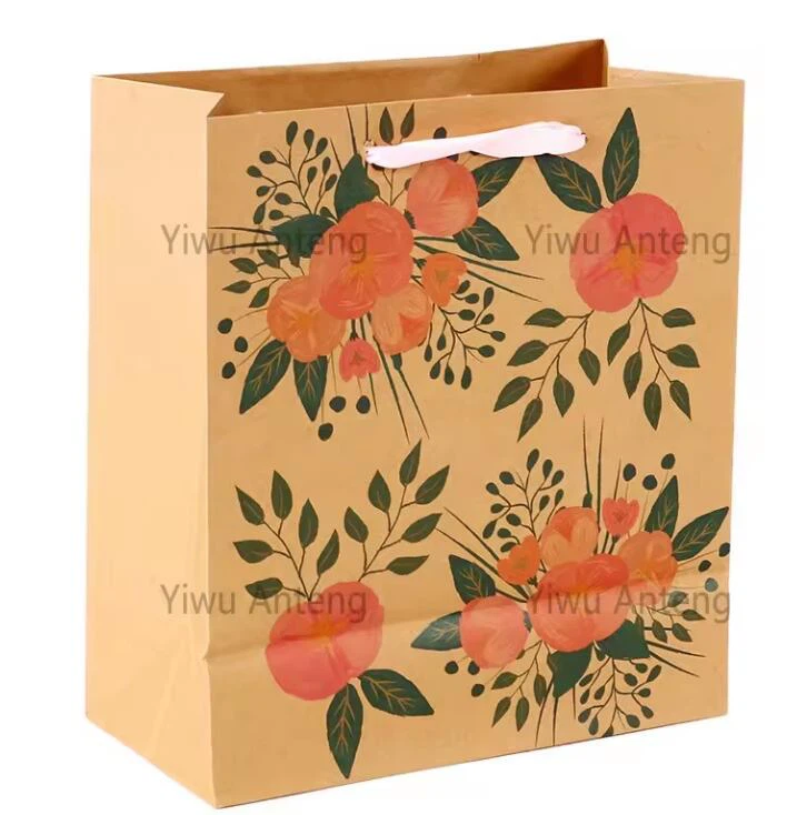 Reusable Kraft Paper Gift Bags